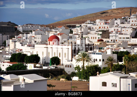 Blick auf Stadt, Agaete, Gemeinde Agaete, Gran Canaria, Kanarische Inseln, Spanien Stockfoto