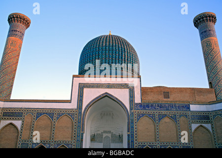 Das Mausoleum Gur-e Amir, Grabstätte von Timur Tamerlane, Samarkand, Usbekistan Stockfoto