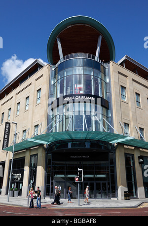 Irlands Belfast Victoria Square Nordeingang zum House of Fraser Kaufhaus. Stockfoto