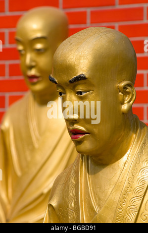 Statue zehntausend Buddhas Kloster Sha Tin Hong Kong China Stockfoto