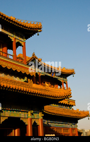 Yonghe Gong Lama-Tempel in Peking Stockfoto