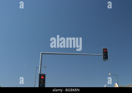 Ampel bei Sunbury Cross UK Stockfoto