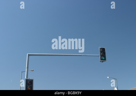 Ampel bei Sunbury Cross UK Stockfoto