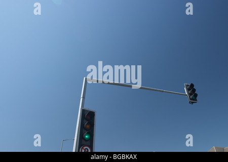 Ampel bei Sunbury Cross UK Stockfoto