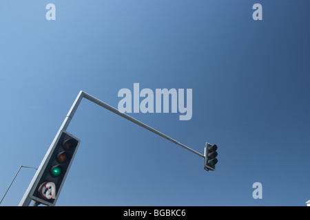 Ampel bei Sunbury Cross UK Stockfoto