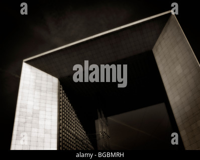 Le Grand Arche von La Défense (auch bekannt als La Grande Arche De La Fraternité). La Défense (große Geschäft Bezirk von Paris). Frankreich. Stockfoto