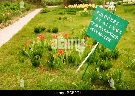 Die berühmten Gärten von Claude Monet, die oft in seinen Bildern angezeigt wird. Stockfoto