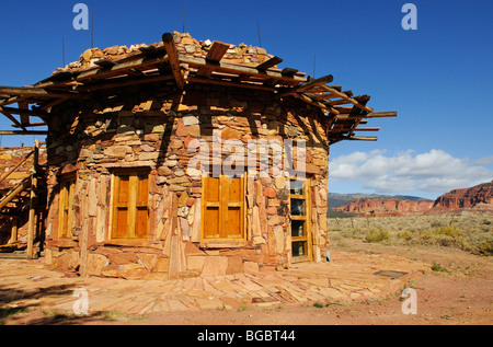 Torrey Kiva, Steinhaus, Capitol Reef National Park, Utah, USA Stockfoto