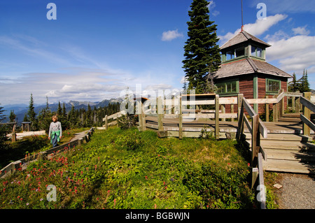 Mount Revelstoke Rangerstation, Wiesen in den Himmel, Revelstoke National Park, Britisch-Kolumbien, Kanada Stockfoto