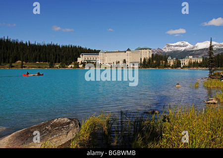 Hotel Fairmont Chateau Lake Louise, Banff Nationalpark, Alberta, Kanada Stockfoto