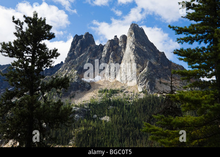 Liberty Bell Mountain und Washington Pass Area, North Cascades of Washington, USA. Stockfoto