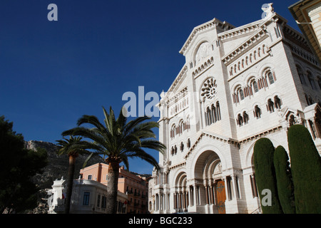 Neo-romanische Kathedrale in der Altstadt, Fürstentum Monaco, Cote d ' Azur, Europa Stockfoto