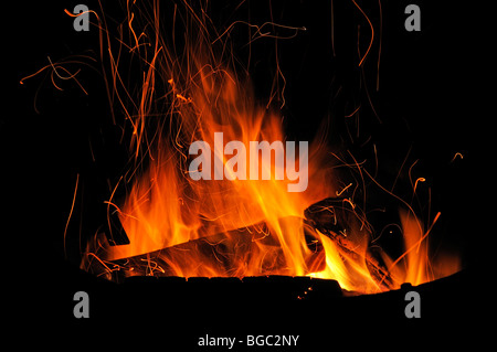 Lagerfeuer, Banff Nationalpark, Alberta, Kanada Stockfoto