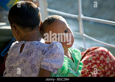 Burmesische Mädchen. Mandalay. Myanmar. Stockfoto