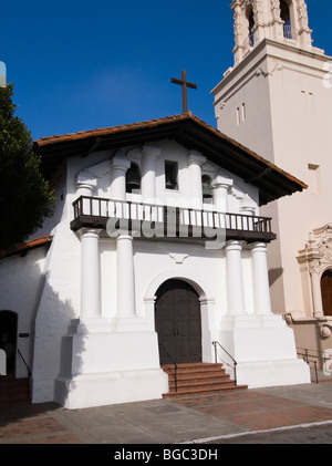 Kalifornien: San Francisco. Mission Dolores, vorne. Foto Copyright Lee Foster. Foto-Nr.: 26-casanf78596 Stockfoto