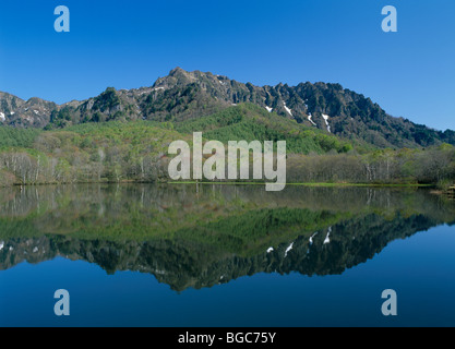 Kagami Teich, Nagano, Japan Stockfoto