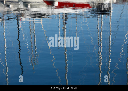 Marina in Icici in der Nähe von Opatija, Istrien, Kvarner Bucht, Kroatien, Europa Stockfoto