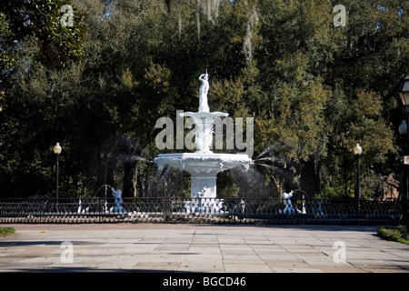 Forthsythe Park in Savannah, Georgia Stockfoto