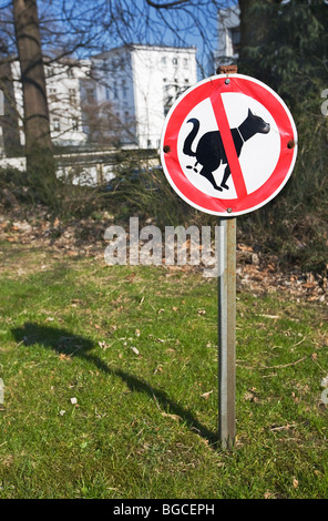 Keine Verschmutzung Zeichen in Deutschland Stockfoto