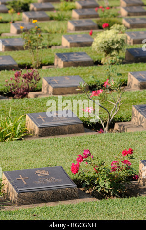 Thailand; Kanchanaburi; Alliierten des zweiten Weltkriegs War Cemetery Stockfoto