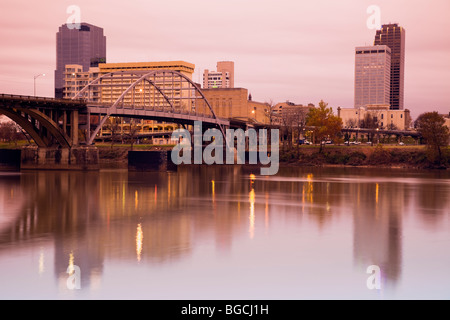 Sonnenaufgang in Little Rock, Arkansas Stockfoto