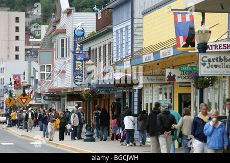 Innenstadt, Juneau, Alaska, USA. Stockfoto