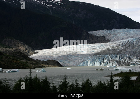Mendenhall-Gletscher, Juneau, Alaska, USA. Stockfoto