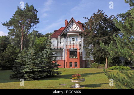 Villa, Heringsdorf, Insel Usedom, Mecklenburg-West Pomerania, Deutschland Stockfoto