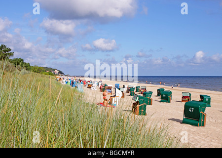 Strand Bansin, Insel Usedom, Mecklenburg-West Pomerania, Deutschland Stockfoto