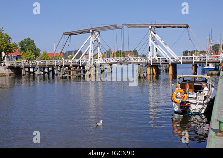 Unruhbrücke, Wieck, Greifswald, Mecklenburg-West Pomerania, Deutschland Stockfoto