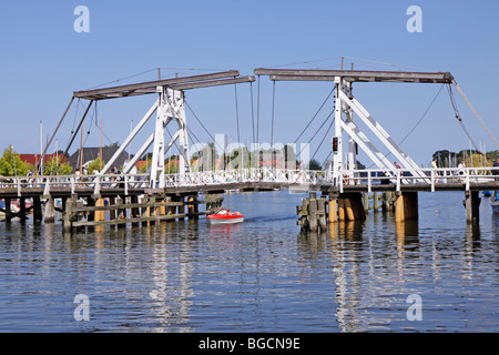 Unruhbrücke, Wieck, Greifswald, Mecklenburg-West Pomerania, Deutschland Stockfoto