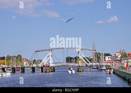 Unruhbrücke, Wieck, Greifswald, Mecklenburg-West Pomerania, Deutschland Stockfoto