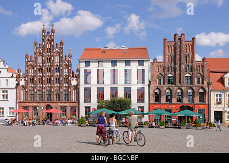 Marktplatz, Greifswald, Mecklenburg-West Pomerania, Deutschland Stockfoto