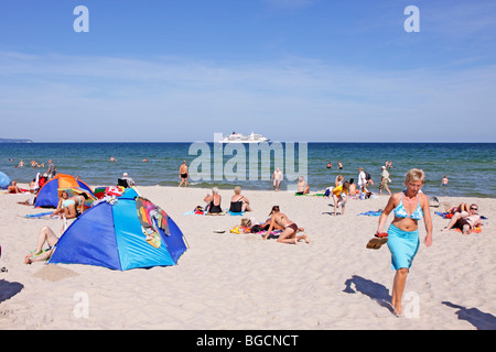 Cruise Liner MS Europa Verankerung aus Binz, Insel Rügen, Mecklenburg-West Pomerania, Deutschland Stockfoto