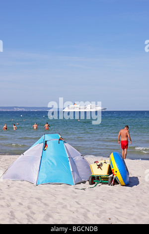 Cruise Liner MS Europa Verankerung aus Binz, Insel Rügen, Mecklenburg-West Pomerania, Deutschland Stockfoto