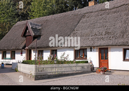 strohgedeckte Häuser in Vitt, Kap Arkona, Insel Rügen, Mecklenburg-West Pomerania, Deutschland Stockfoto