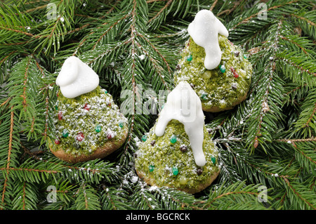 Tanne geformte Kuchen Stockfoto