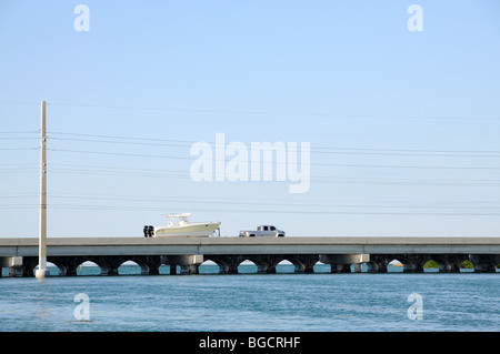 Brücke über den Florida Keys Stockfoto