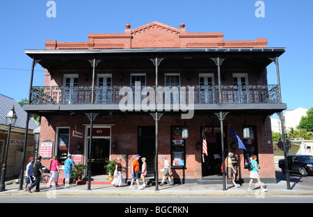 Traditionelles Haus in Key West, Florida USA Stockfoto