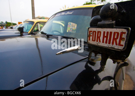 Taxi zu mieten in Chennai in Tamil Nadu, Indien Stockfoto