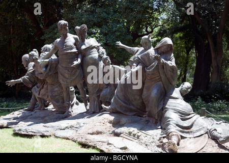 Die Skulptur "Saturnalien" im Jardin Botanico, Buenos Aires, Argentinien Stockfoto
