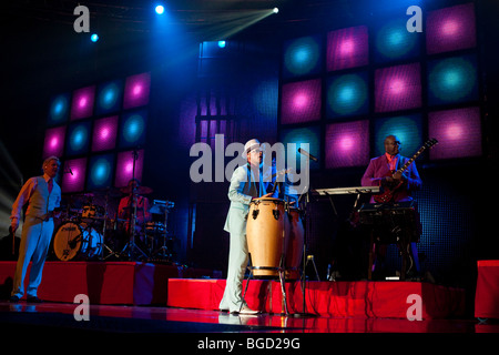 Der deutsche Sänger Jan Delay live auf der Energy Stars For Free-Veranstaltung in der Hallenstadion Oerlikon Concert Hall, Zürich, Schweiz Stockfoto