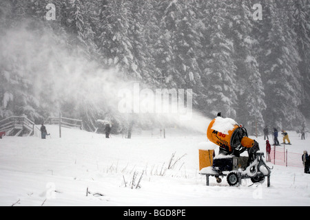 Skizentrum Bansko in Bulgarien Stockfoto