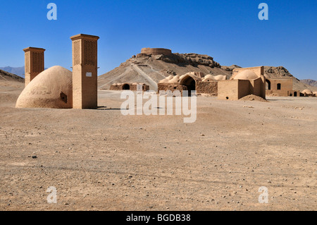 Turm des Schweigens, Zoroastrian Gräberfeld, Zoroastrianism, Mazdanism, Yazd, Persien, Iran, Asien Stockfoto