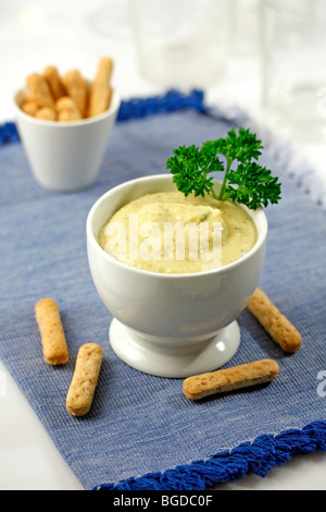 Hummus. Rezept zur Verfügung. Stockfoto