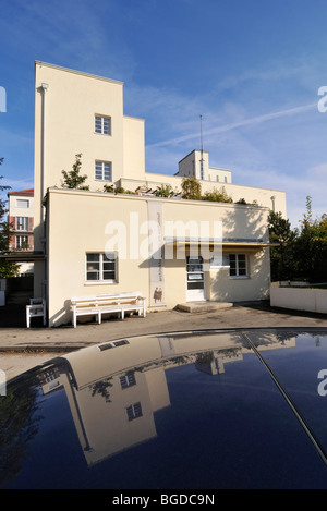 Weissenhofsiedlung Weissenhof-Siedlung, Terrasse Haus Am Weissenhof 30-32, hier der Architekturgalerie Weißenhof 30, archi Stockfoto