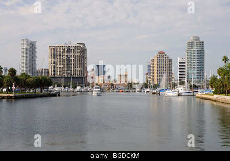 Skyline von St. Petersburg in Florida USA Stockfoto