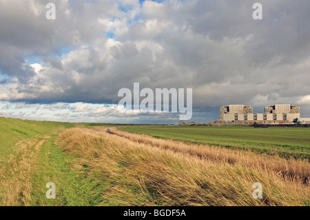 Bradwell Kernkraftwerk, Essex, England. Stockfoto