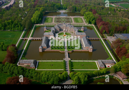 Luftaufnahme, Grabenlöffel Fachhochschule Fuer Finanzen NRW Wirtschaftsschule, Schloss Nordkirchen Schloss Nordkirchen, Barock, Muenst Stockfoto