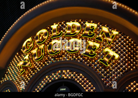 Golden Nugget in Fremont Street im alten Las Vegas, Nevada, USA Stockfoto